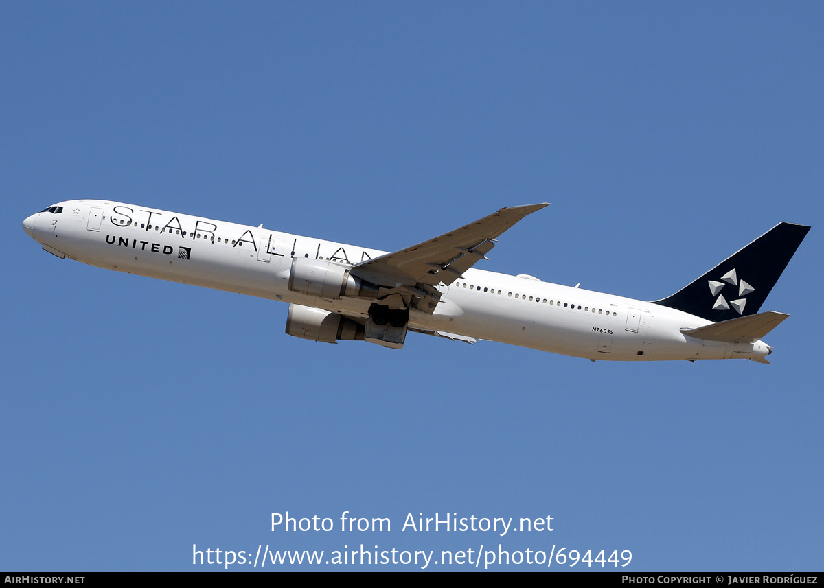 Aircraft Photo of N76055 | Boeing 767-424/ER | United Airlines | AirHistory.net #694449