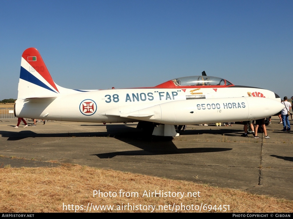 Aircraft Photo of 1930 | Lockheed T-33A | Portugal - Air Force | AirHistory.net #694451