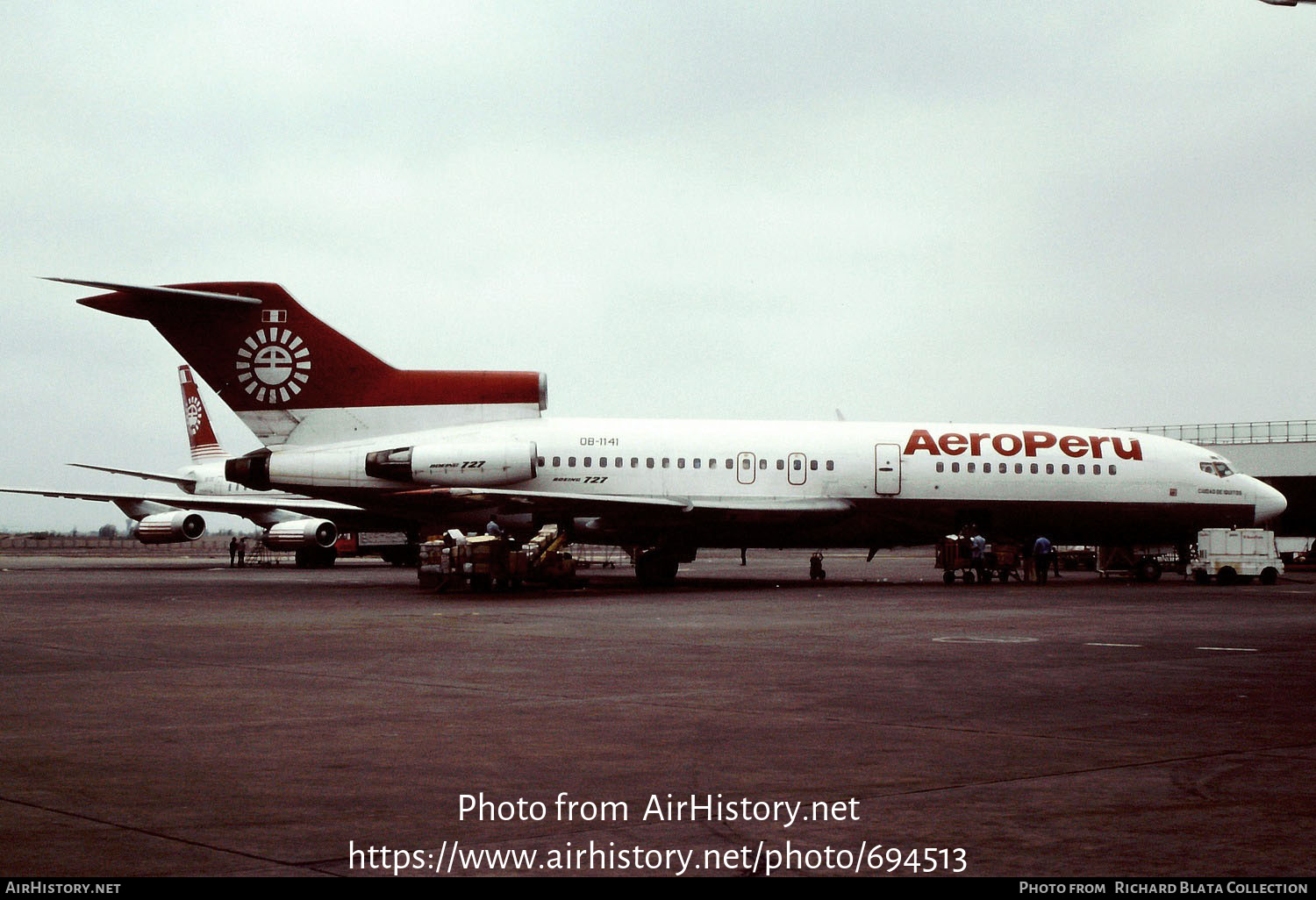 Aircraft Photo of OB-1141 | Boeing 727-30C | AeroPeru | AirHistory.net #694513