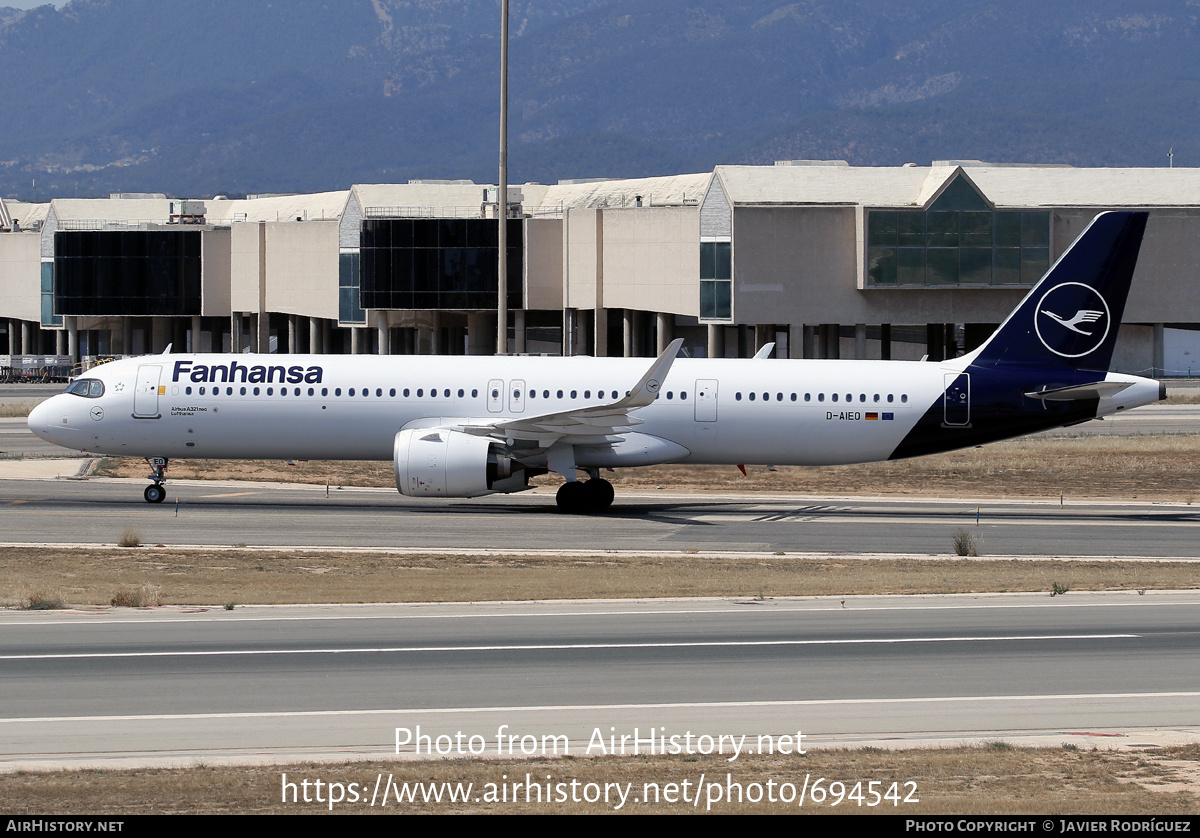 Aircraft Photo of D-AIEO | Airbus A321-271NX | Lufthansa | AirHistory.net #694542