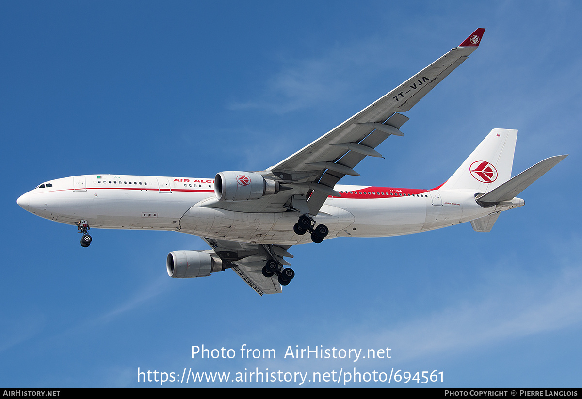 Aircraft Photo of 7T-VJA | Airbus A330-202 | Air Algérie | AirHistory.net #694561