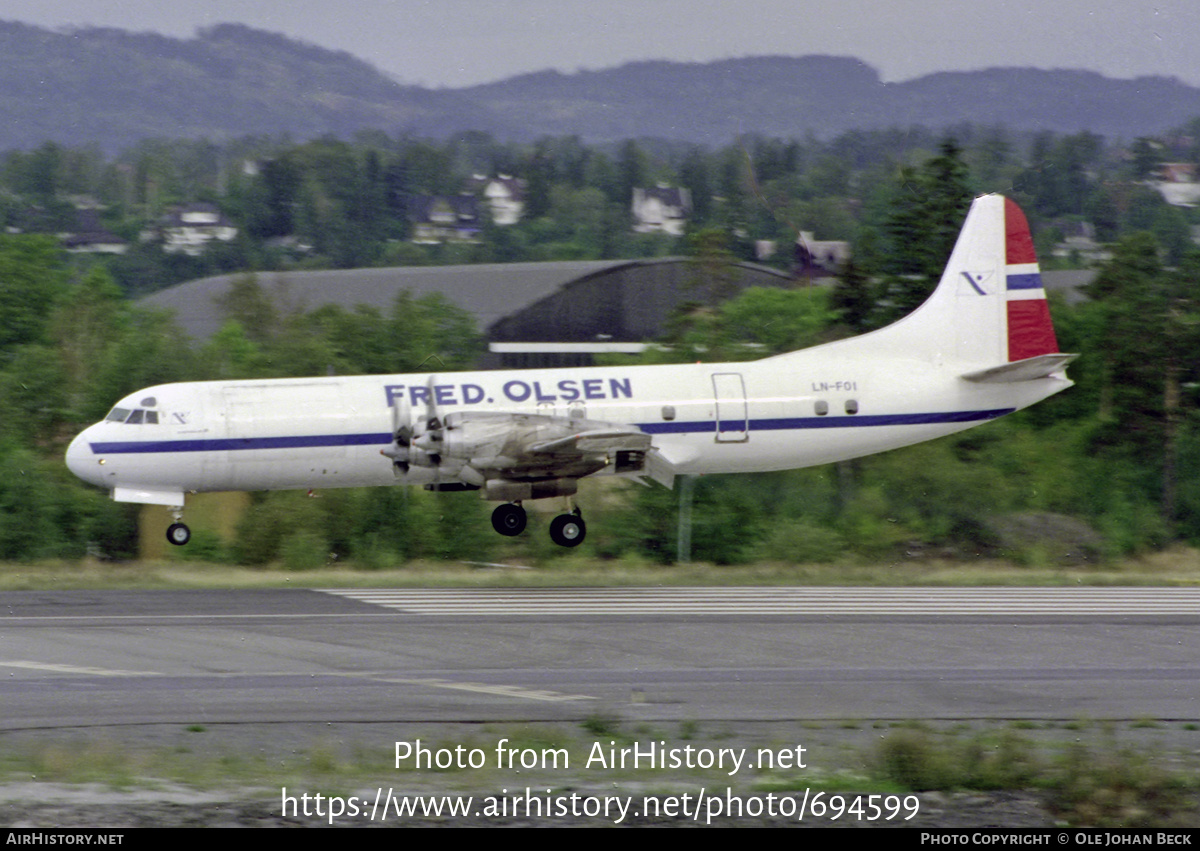 Aircraft Photo of LN-FOI | Lockheed L-188C(F) Electra | Fred. Olsen | AirHistory.net #694599