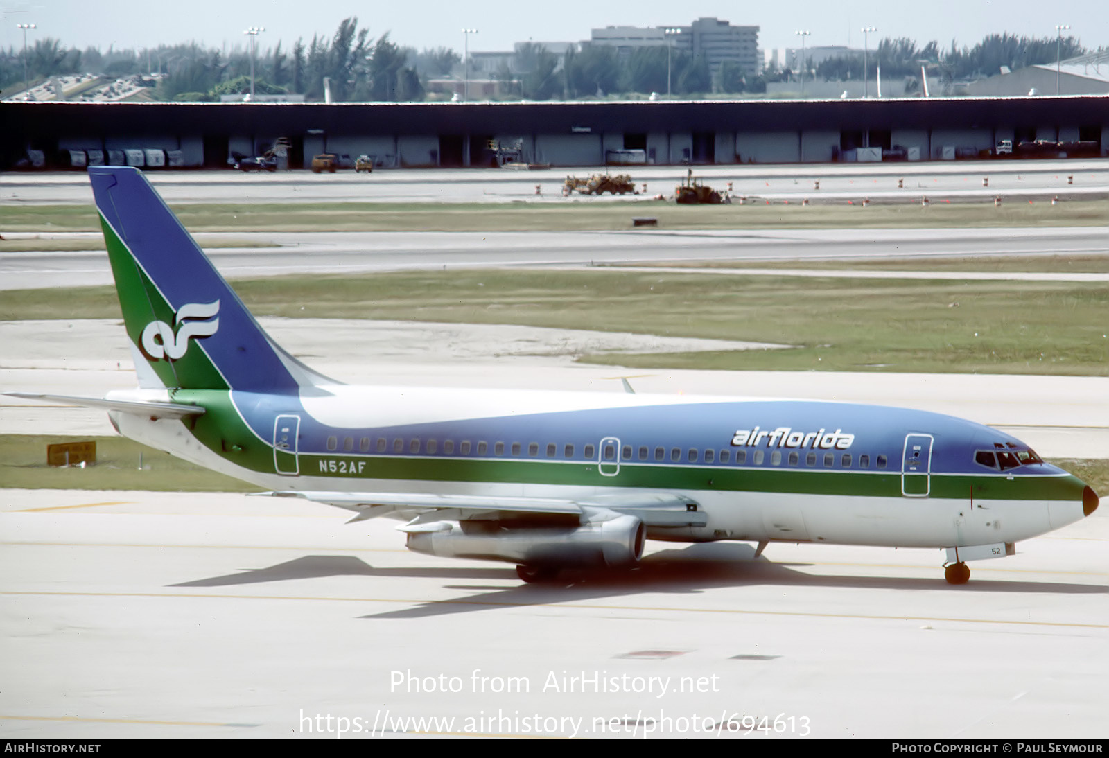 Aircraft Photo of N52AF | Boeing 737-2T4/Adv | Air Florida | AirHistory.net #694613