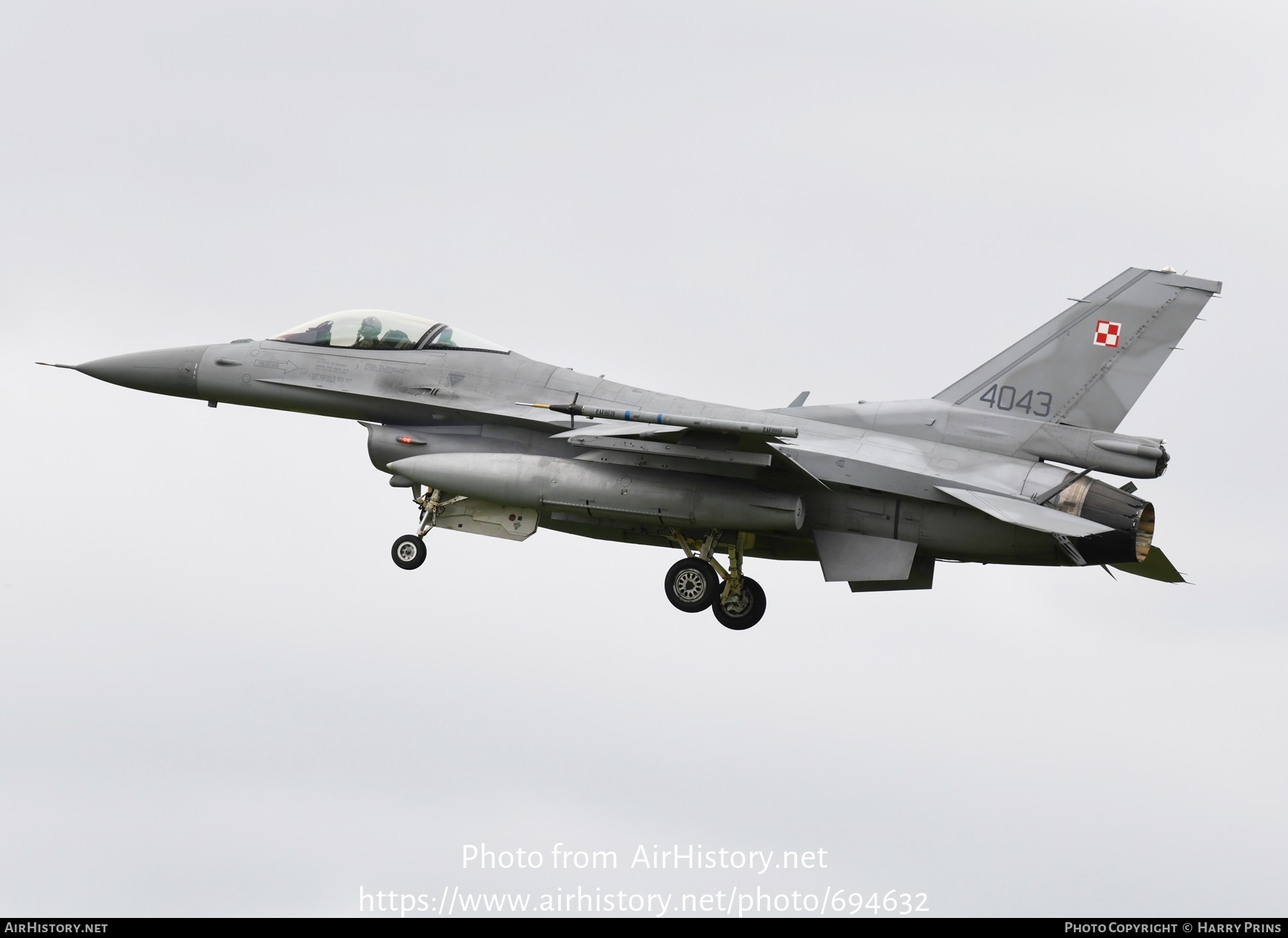 Aircraft Photo of 4043 | Lockheed Martin F-16C Fighting Falcon | Poland - Air Force | AirHistory.net #694632