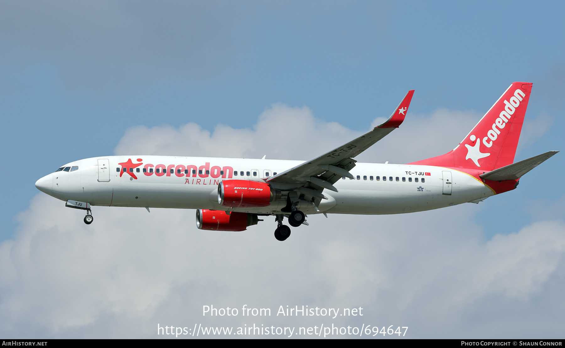 Aircraft Photo of TC-TJU | Boeing 737-8HX | Corendon Airlines | AirHistory.net #694647