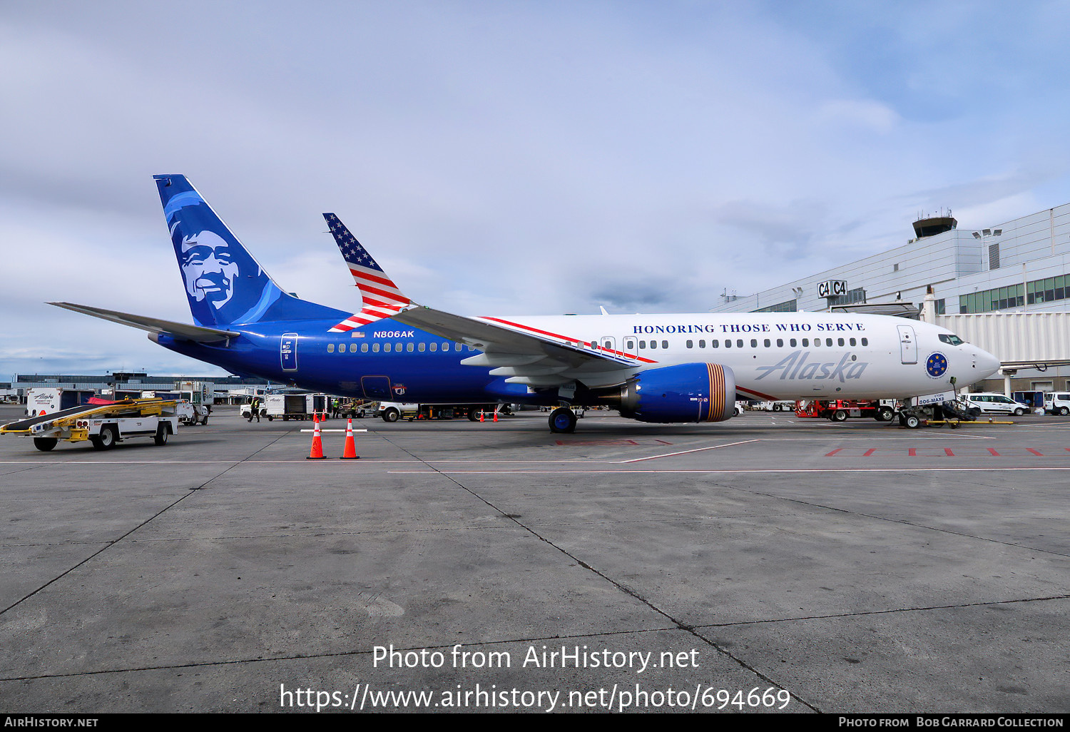 Aircraft Photo of N806AK | Boeing 737-8 Max 8 | Alaska Airlines | AirHistory.net #694669