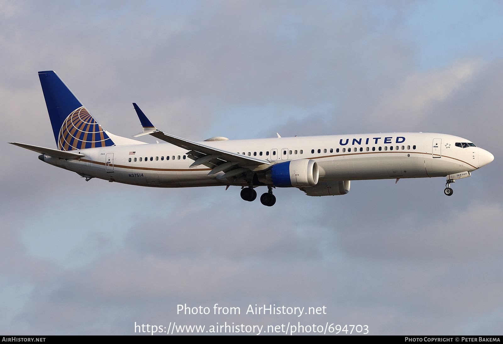 Aircraft Photo of N37514 | Boeing 737-9 Max 9 | United Airlines | AirHistory.net #694703