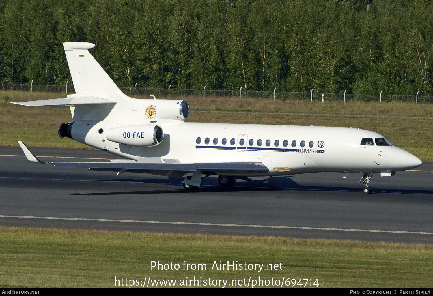 Aircraft Photo of OO-FAE | Dassault Falcon 7X | Belgium - Air Force | AirHistory.net #694714