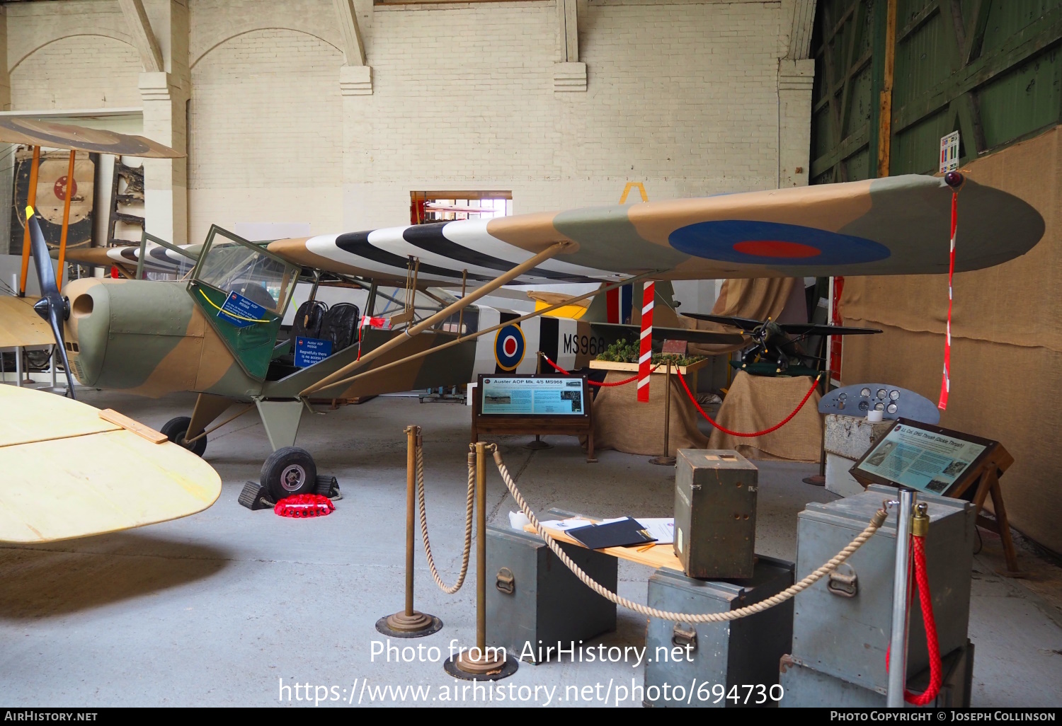 Aircraft Photo of MS968 / G-ALYG | Taylorcraft J Auster Mk5 | UK - Army | AirHistory.net #694730