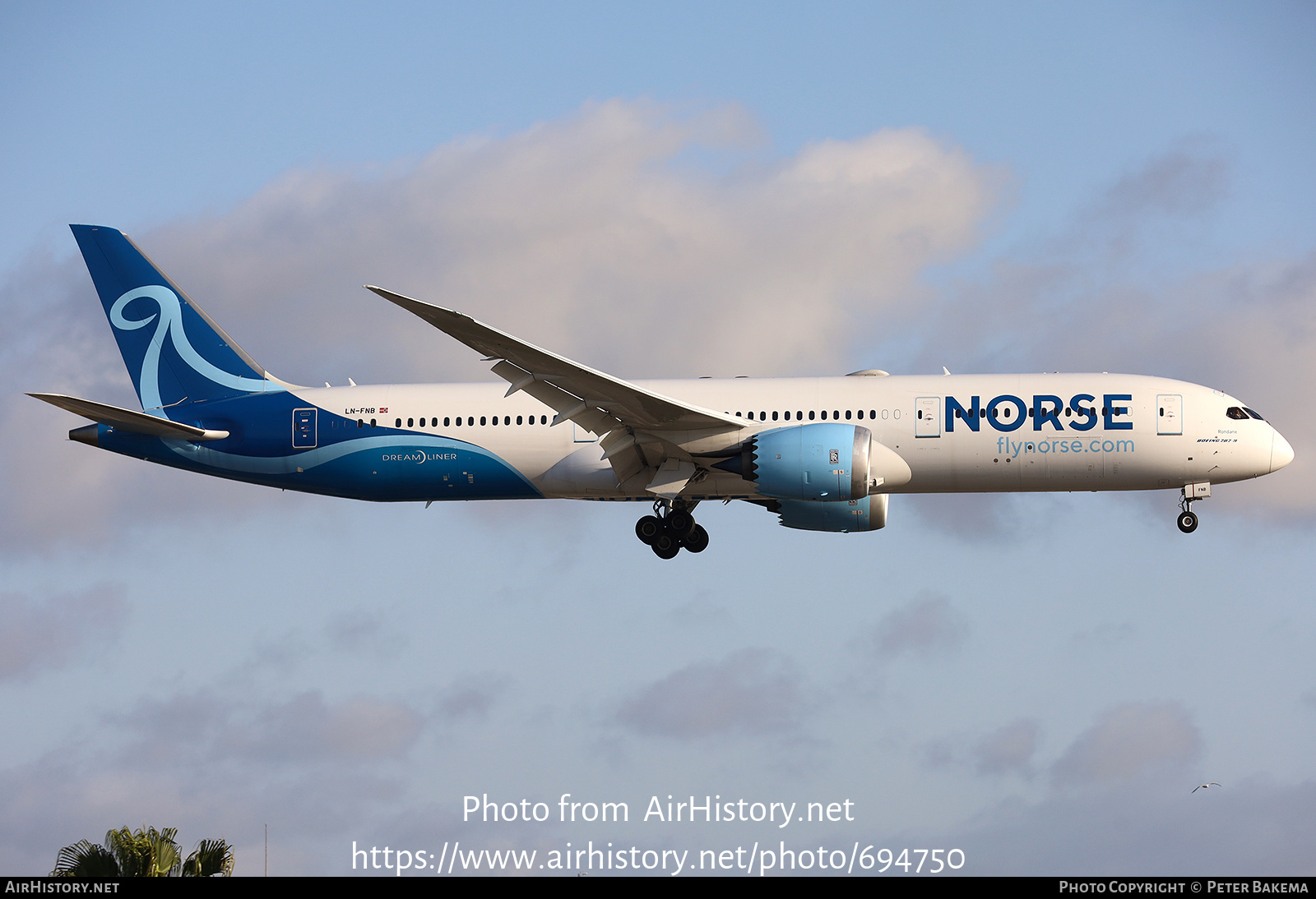 Aircraft Photo of LN-FNB | Boeing 787-9 Dreamliner | Norse Atlantic Airways | AirHistory.net #694750