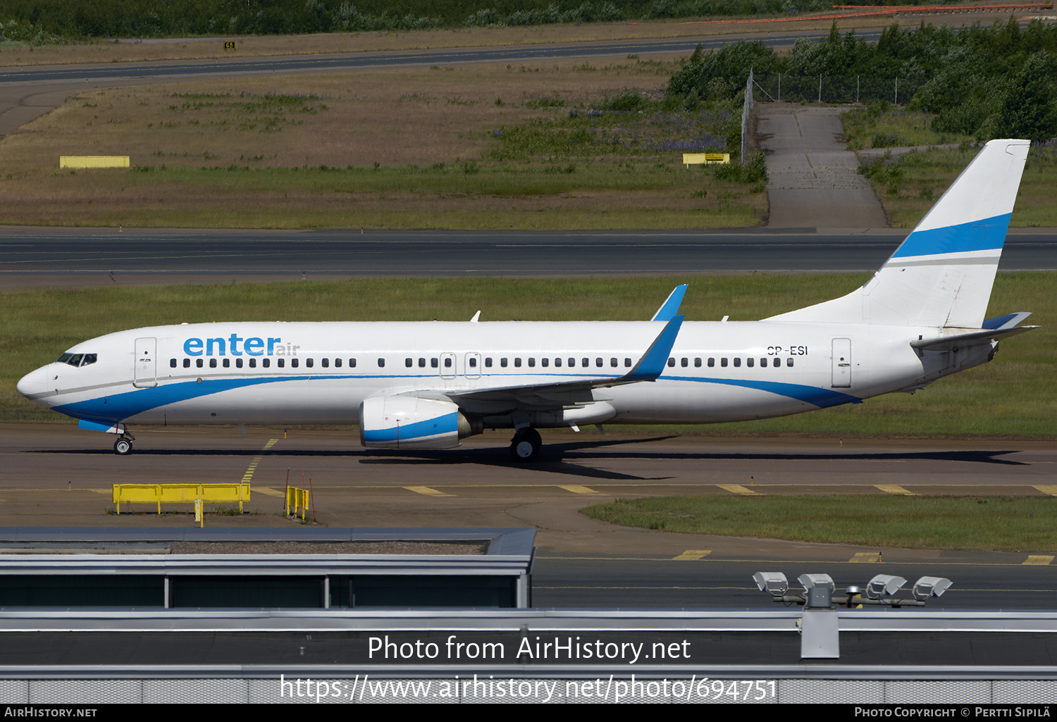 Aircraft Photo of SP-ESI | Boeing 737-8Q8 | Enter Air | AirHistory.net #694751