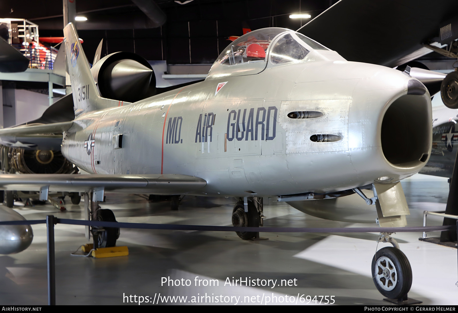 Aircraft Photo of 53-1511 / 31511 | North American F-86H Sabre | USA - Air Force | AirHistory.net #694755