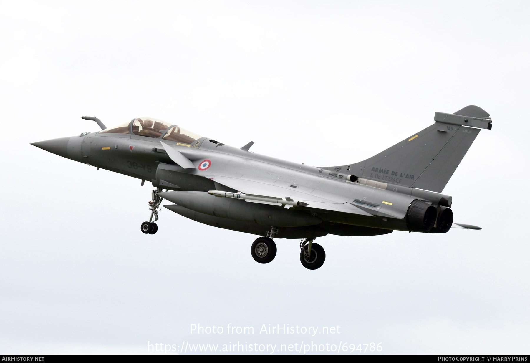 Aircraft Photo of 149 | Dassault Rafale C | France - Air Force | AirHistory.net #694786