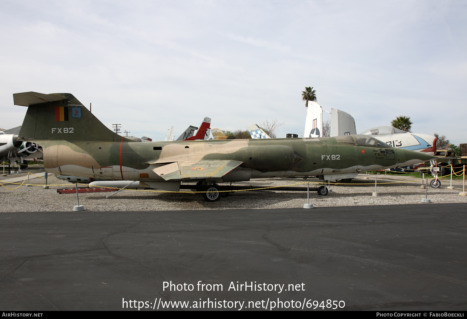 Aircraft Photo of FX82 | Lockheed F-104G Starfighter | Belgium - Air Force | AirHistory.net #694850