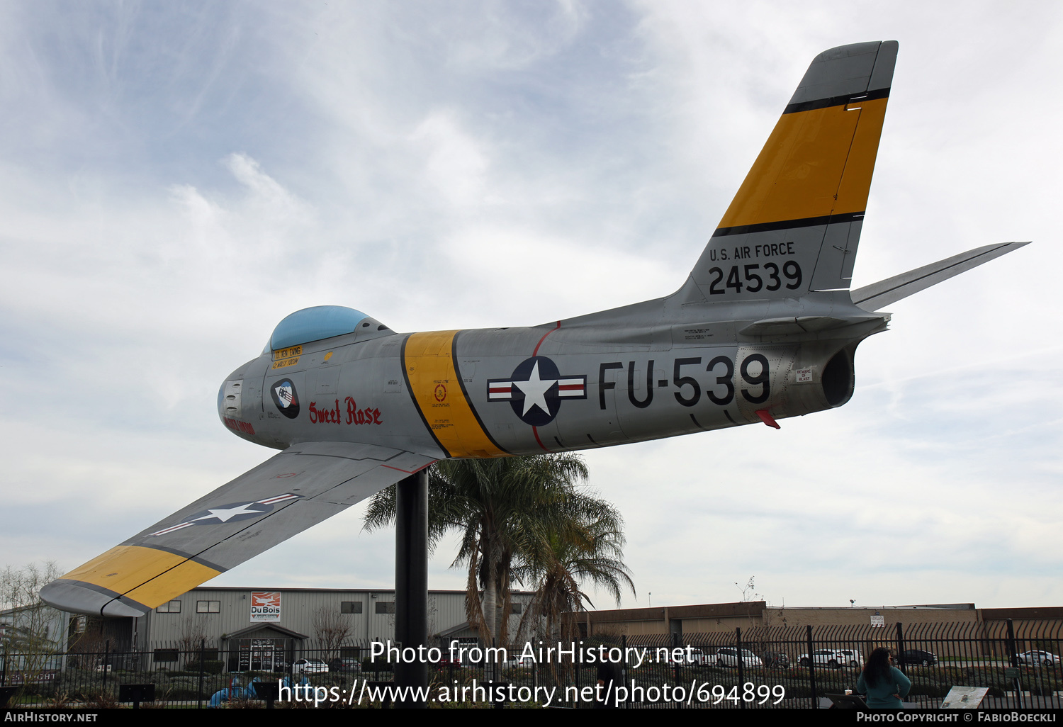 Aircraft Photo of 52-4539 / 24539 | North American F-86F Sabre | USA - Air Force | AirHistory.net #694899