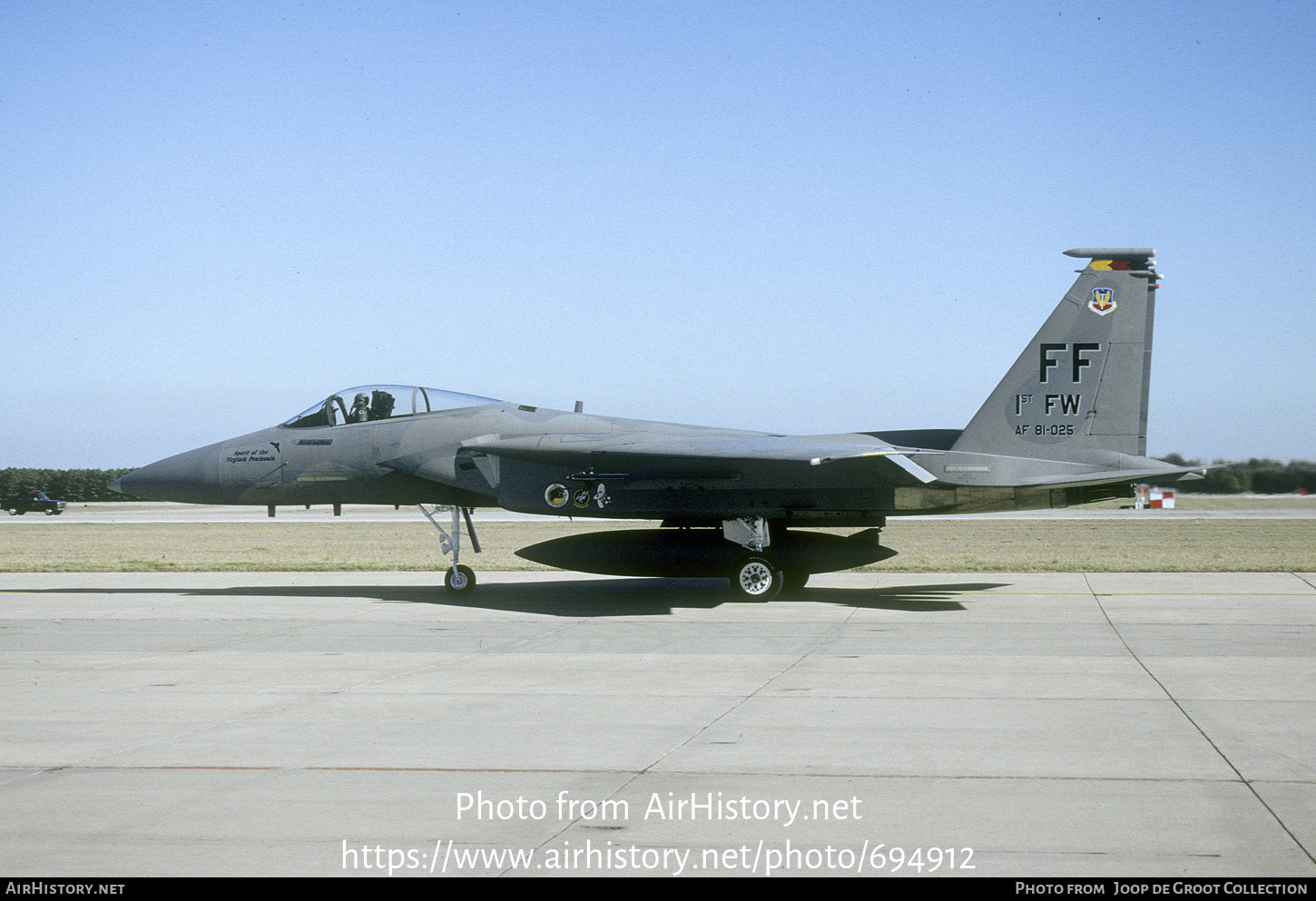Aircraft Photo of 81-0025 / AF81-025 | McDonnell Douglas F-15C Eagle | USA - Air Force | AirHistory.net #694912