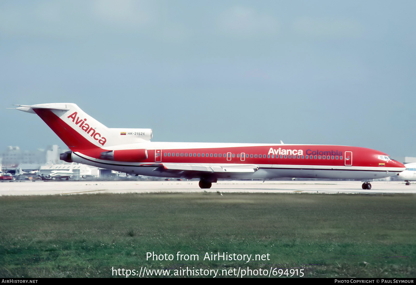 Aircraft Photo of HK-2152X | Boeing 727-2A1/Adv | Avianca | AirHistory.net #694915