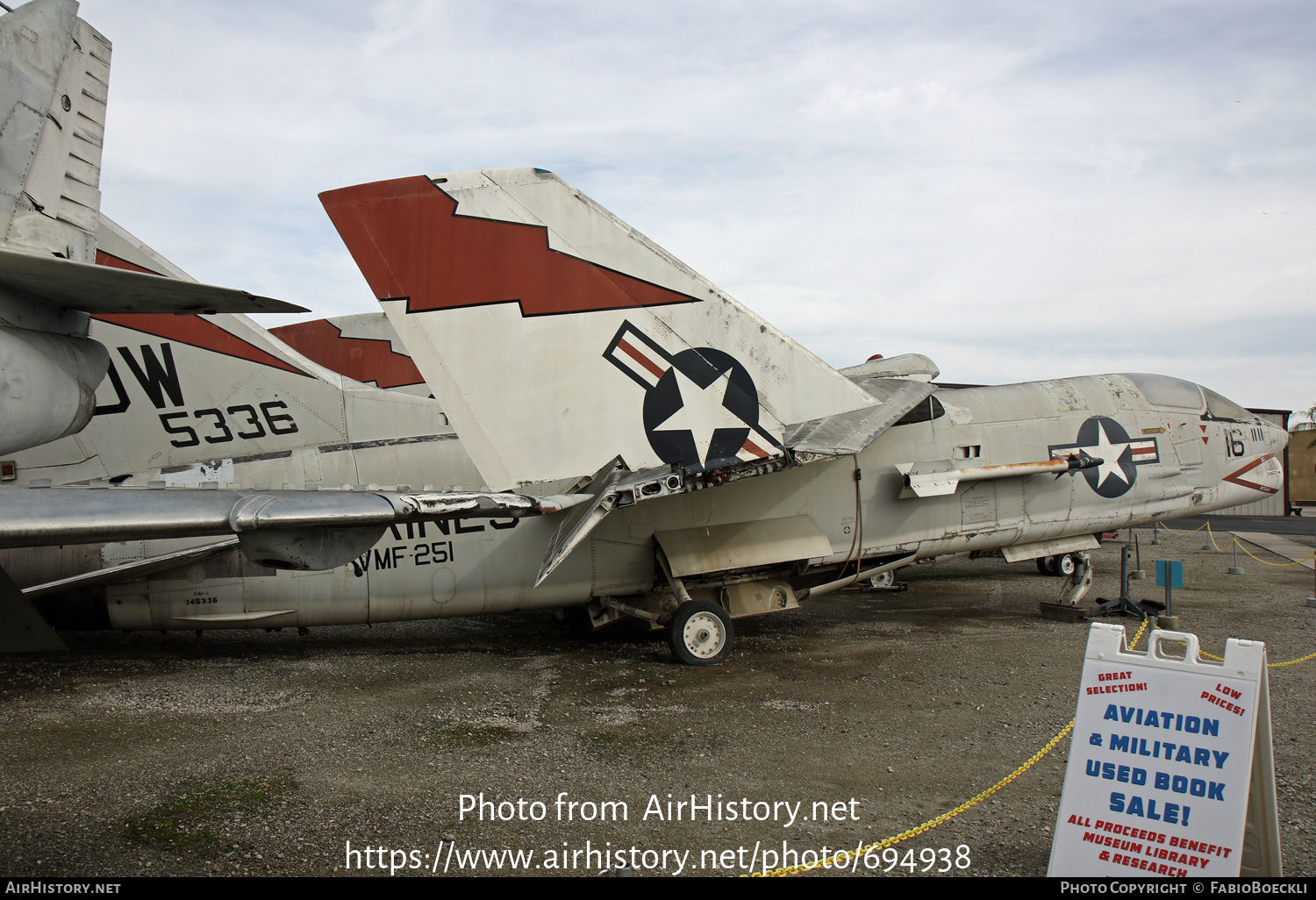 Aircraft Photo of 145336 / 5336 | Vought F-8A Crusader | USA - Marines | VMF-251 | AirHistory.net #694938