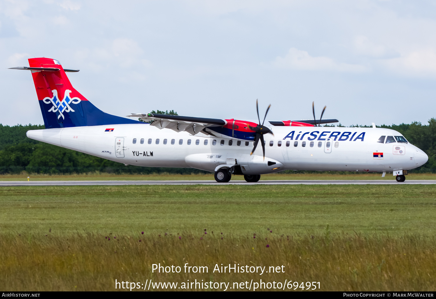 Aircraft Photo of YU-ALW | ATR ATR-72-212 | Air Serbia | AirHistory.net #694951