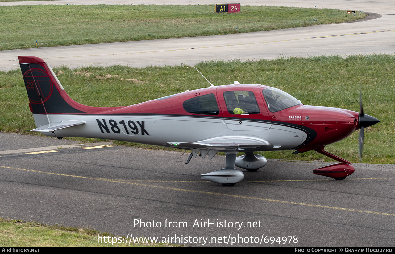 Aircraft Photo of N819X | Cirrus SR-22T G3-GTS | AirHistory.net #694978