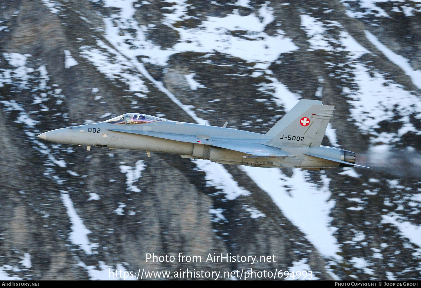 Aircraft Photo of J-5002 | McDonnell Douglas F/A-18C Hornet | Switzerland - Air Force | AirHistory.net #694993