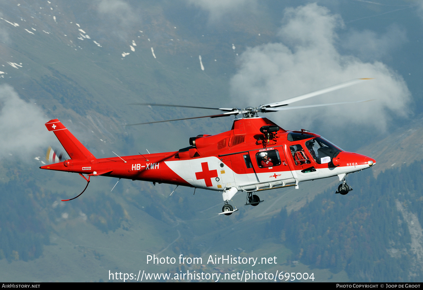 Aircraft Photo of HB-XWH | Agusta A-109K-2 | REGA - Swiss Air Ambulance | AirHistory.net #695004