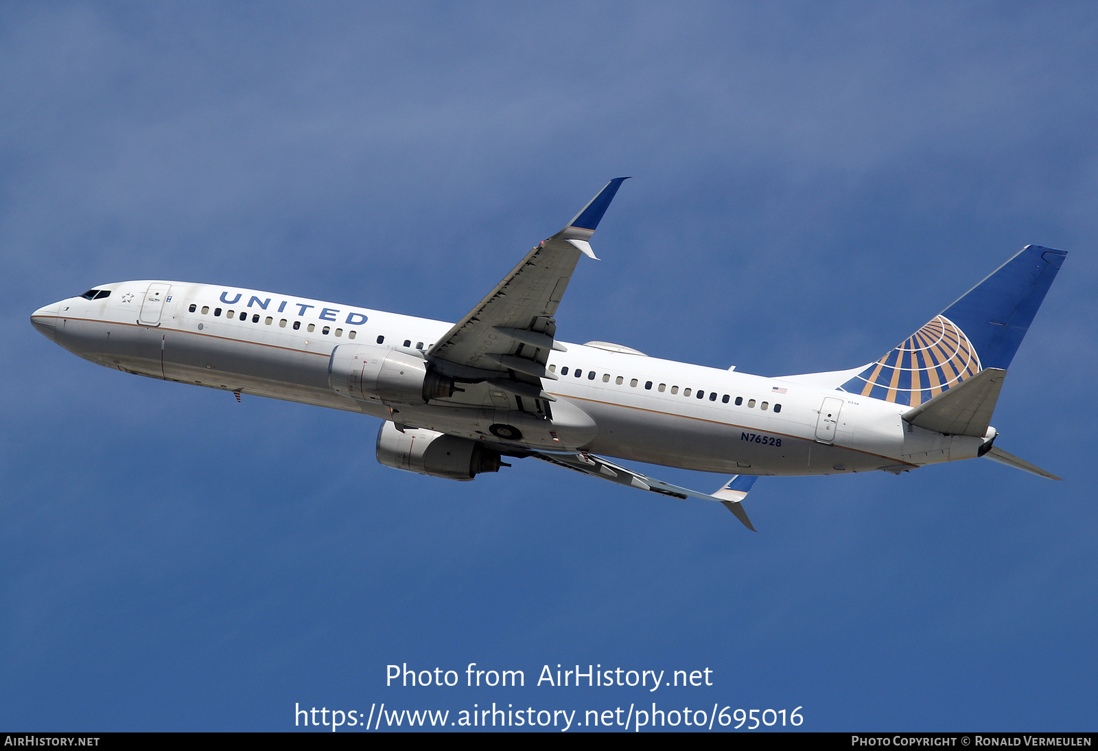 Aircraft Photo of N76528 | Boeing 737-824 | United Airlines | AirHistory.net #695016