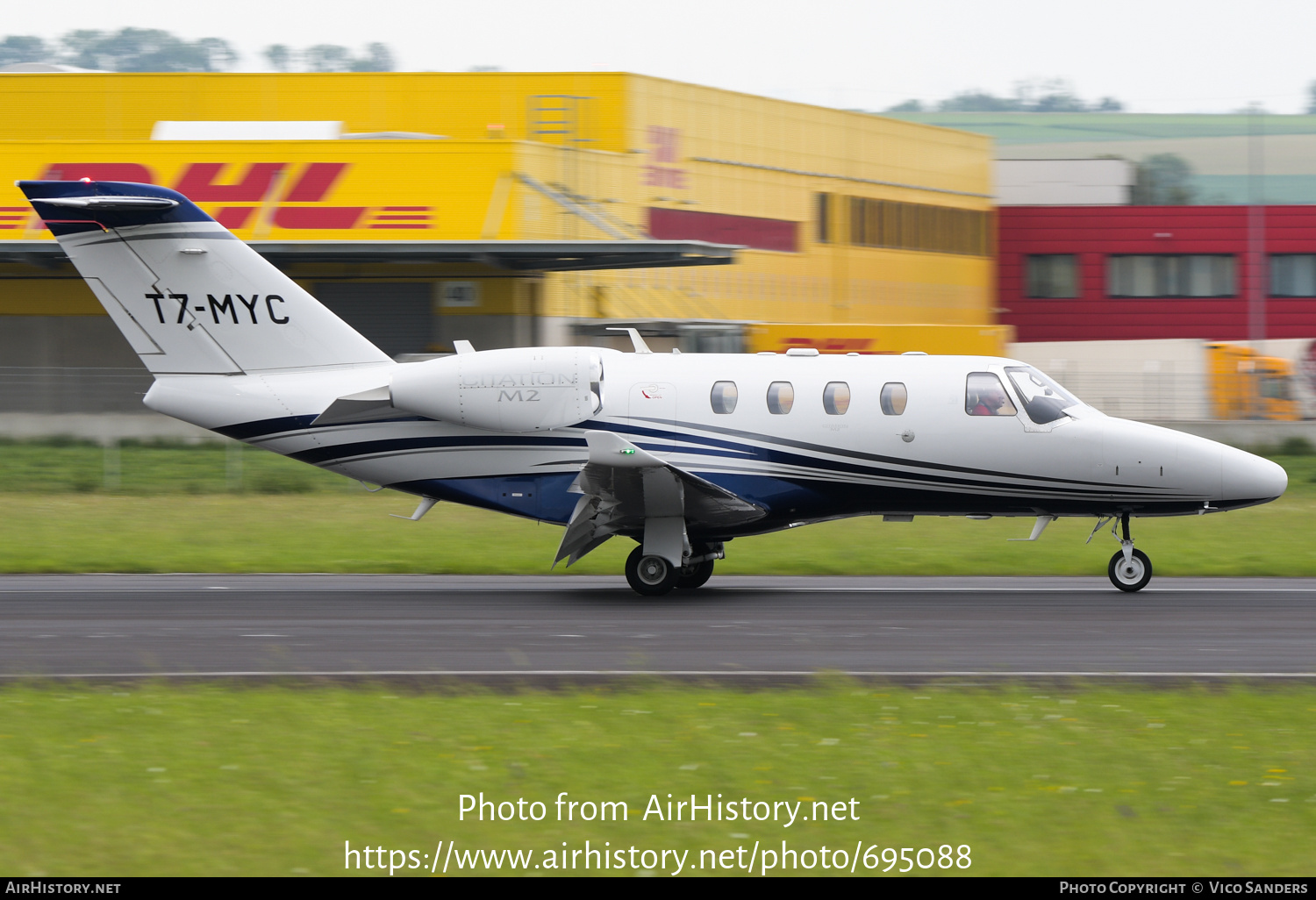 Aircraft Photo of T7-MYC | Cessna 525 CitationJet M2 | AirHistory.net #695088