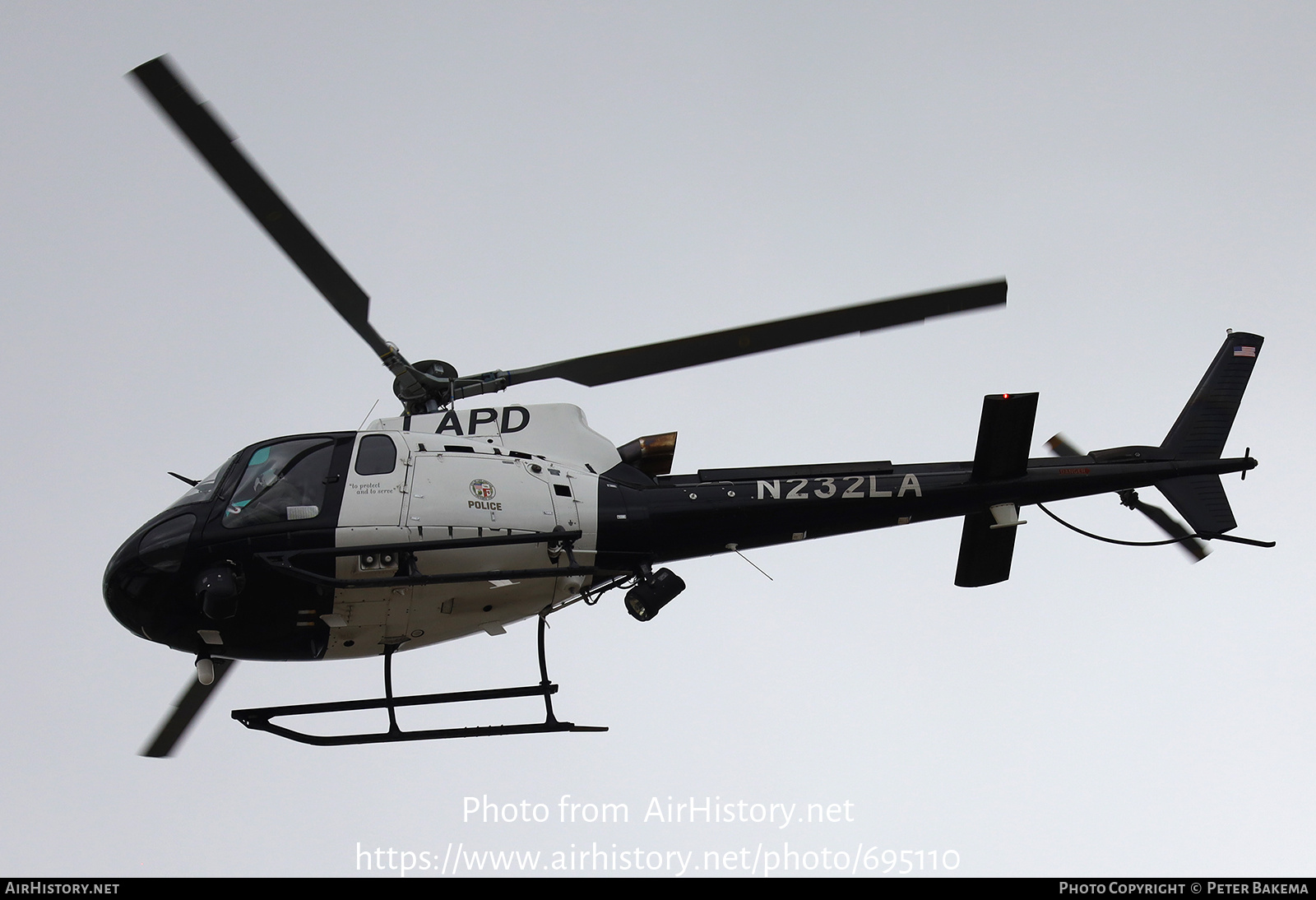 Aircraft Photo of N232LA | Airbus Helicopters H-125 | Los Angeles Police Department - LAPD | AirHistory.net #695110