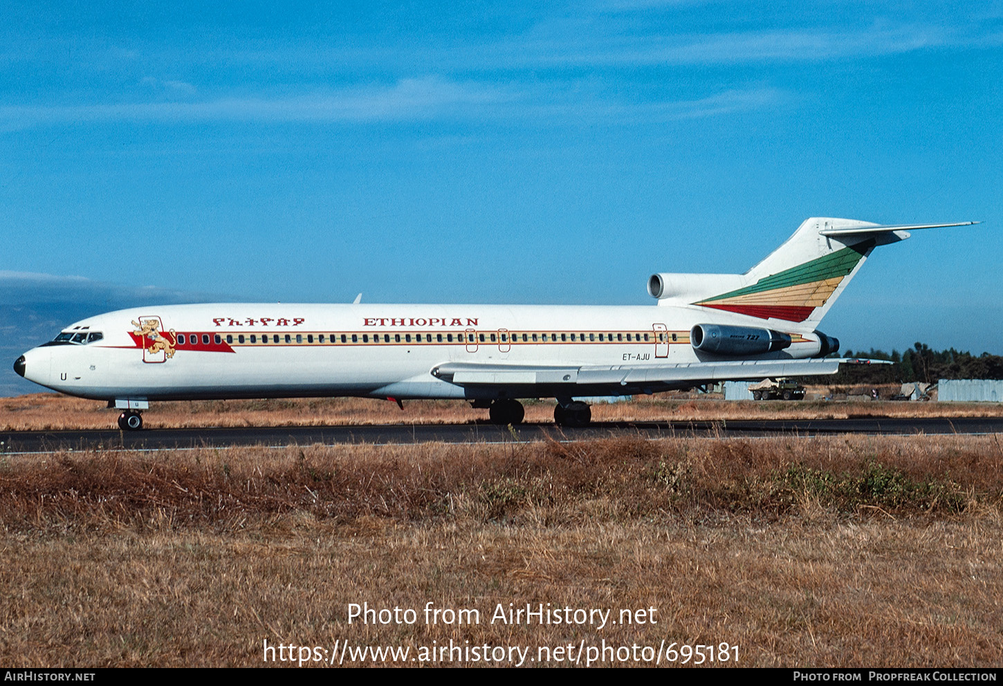 Aircraft Photo of ET-AJU | Boeing 727-2K5/Adv | Ethiopian Airlines | AirHistory.net #695181