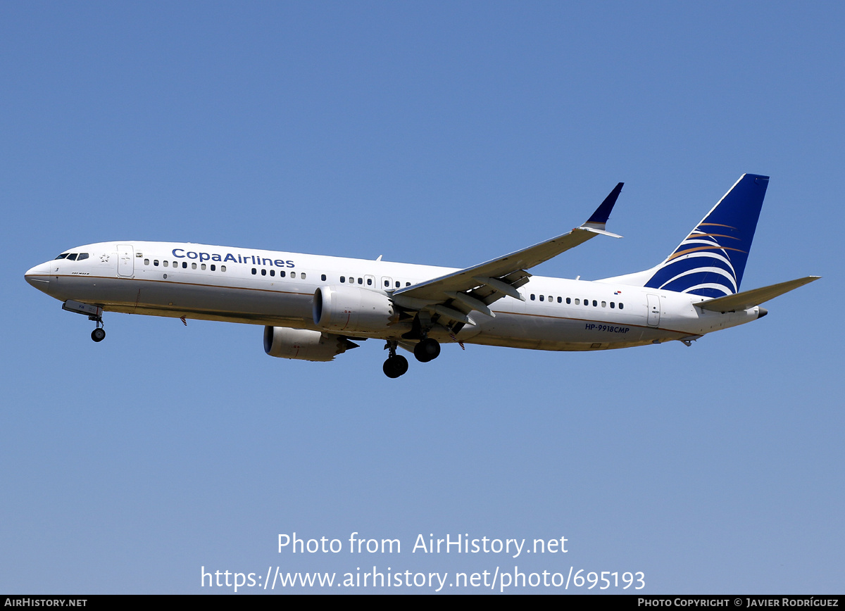 Aircraft Photo of HP-9918CMP | Boeing 737-9 Max 9 | Copa Airlines | AirHistory.net #695193