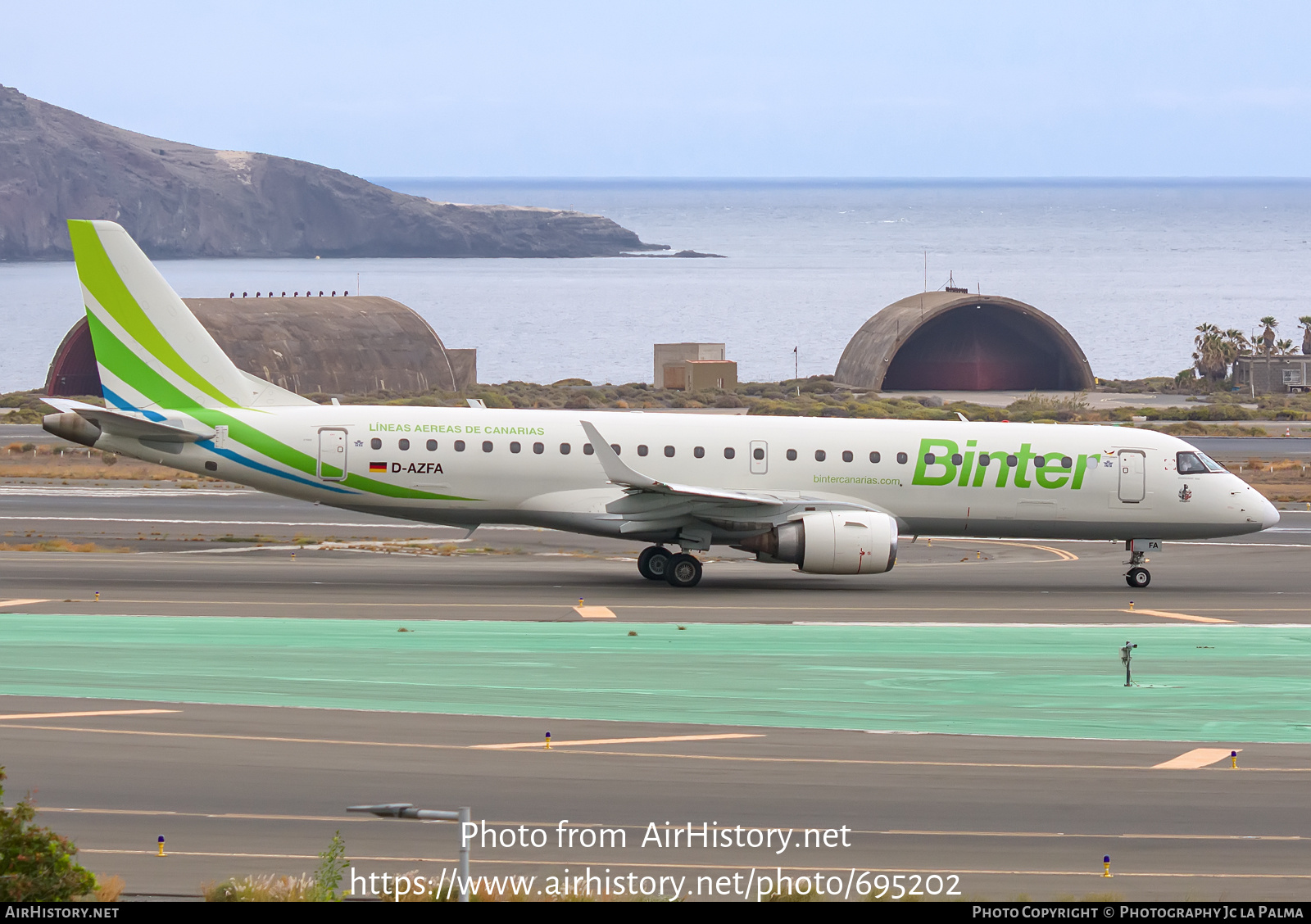 Aircraft Photo of D-AZFA | Embraer 190LR (ERJ-190-100LR) | Binter Canarias | AirHistory.net #695202