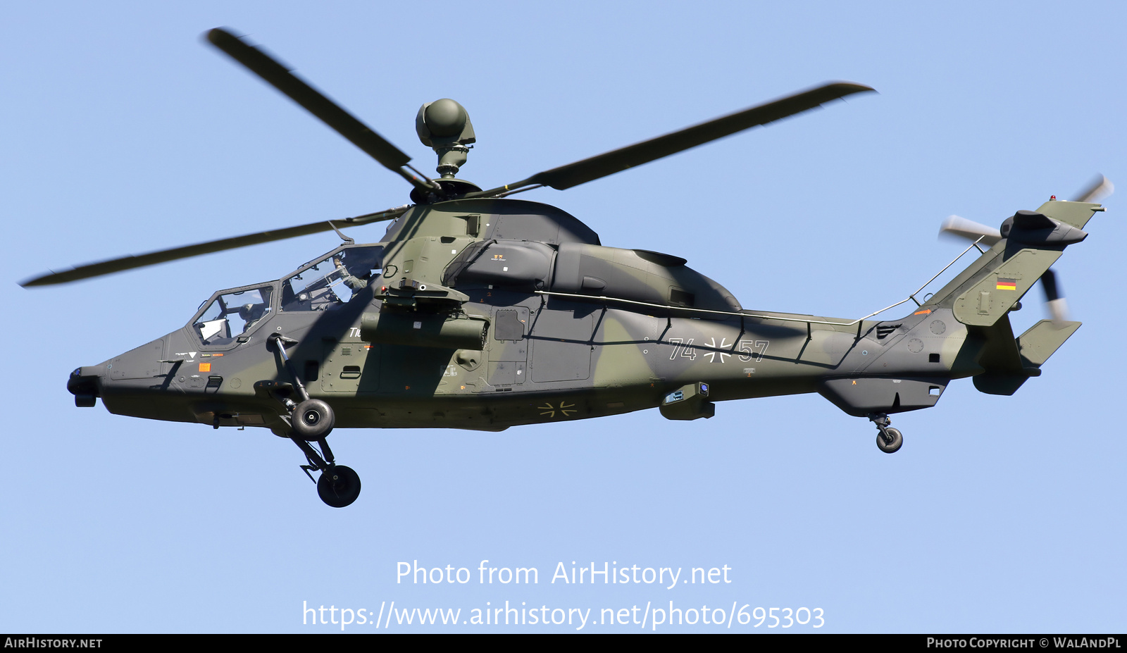 Aircraft Photo of 7457 | Eurocopter EC-665 Tiger UHT | Germany - Army | AirHistory.net #695303