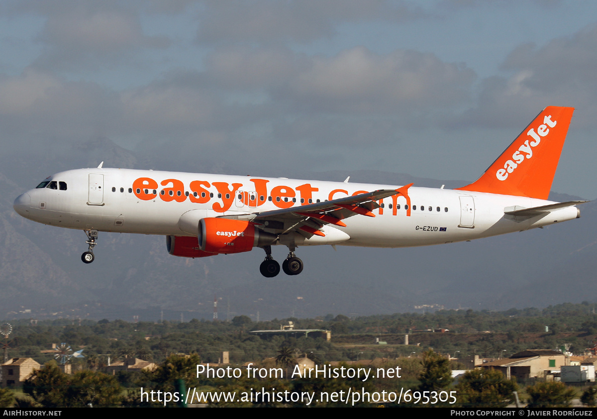 Aircraft Photo of G-EZUD | Airbus A320-214 | EasyJet | AirHistory.net #695305