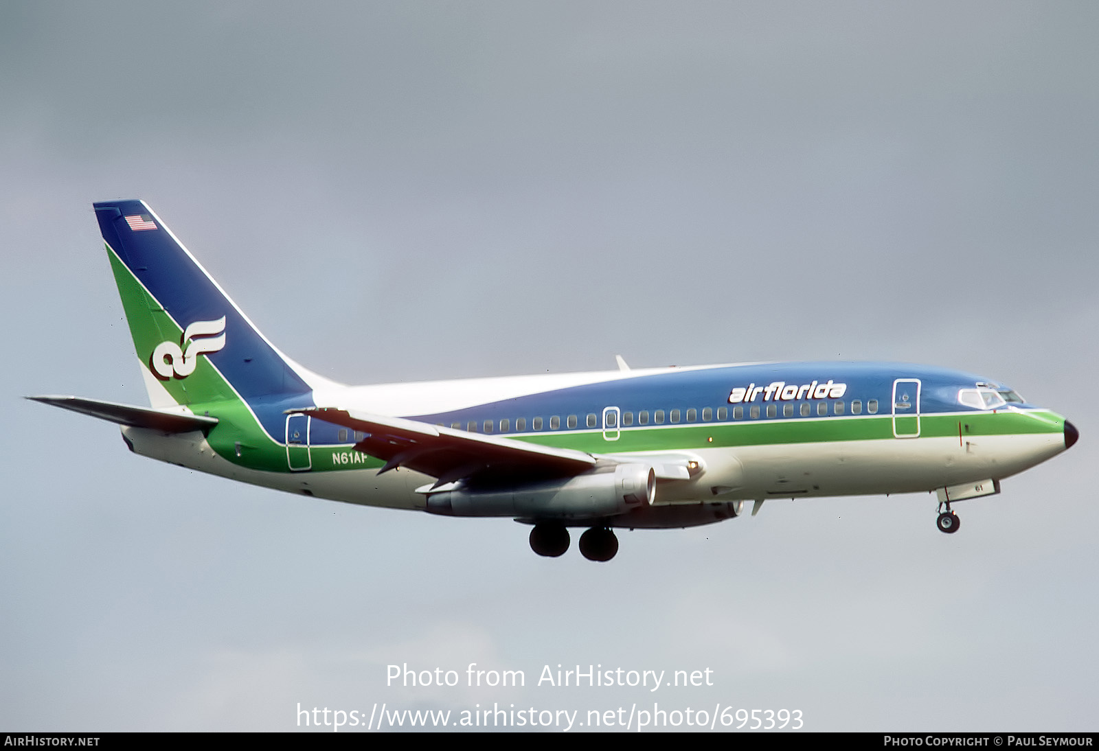 Aircraft Photo of N61AF | Boeing 737-222 | Air Florida | AirHistory.net #695393