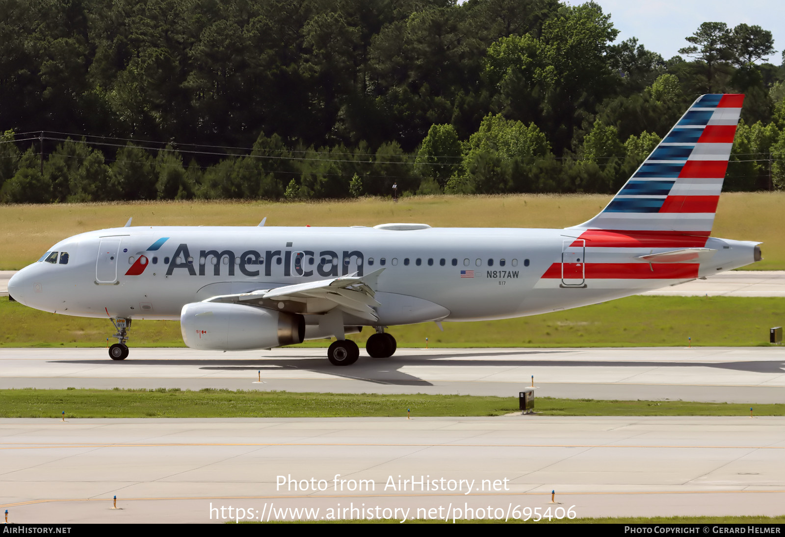 Aircraft Photo of N817AW | Airbus A319-132 | American Airlines | AirHistory.net #695406