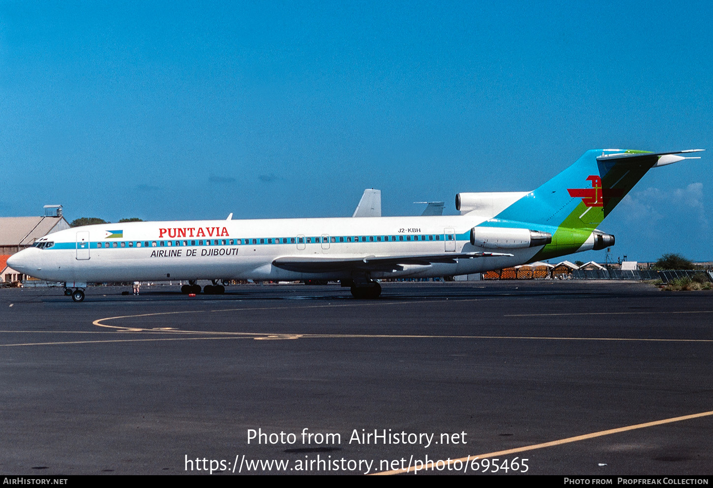 Aircraft Photo of J2-KBH | Boeing 727-228 | Puntavia | AirHistory.net #695465