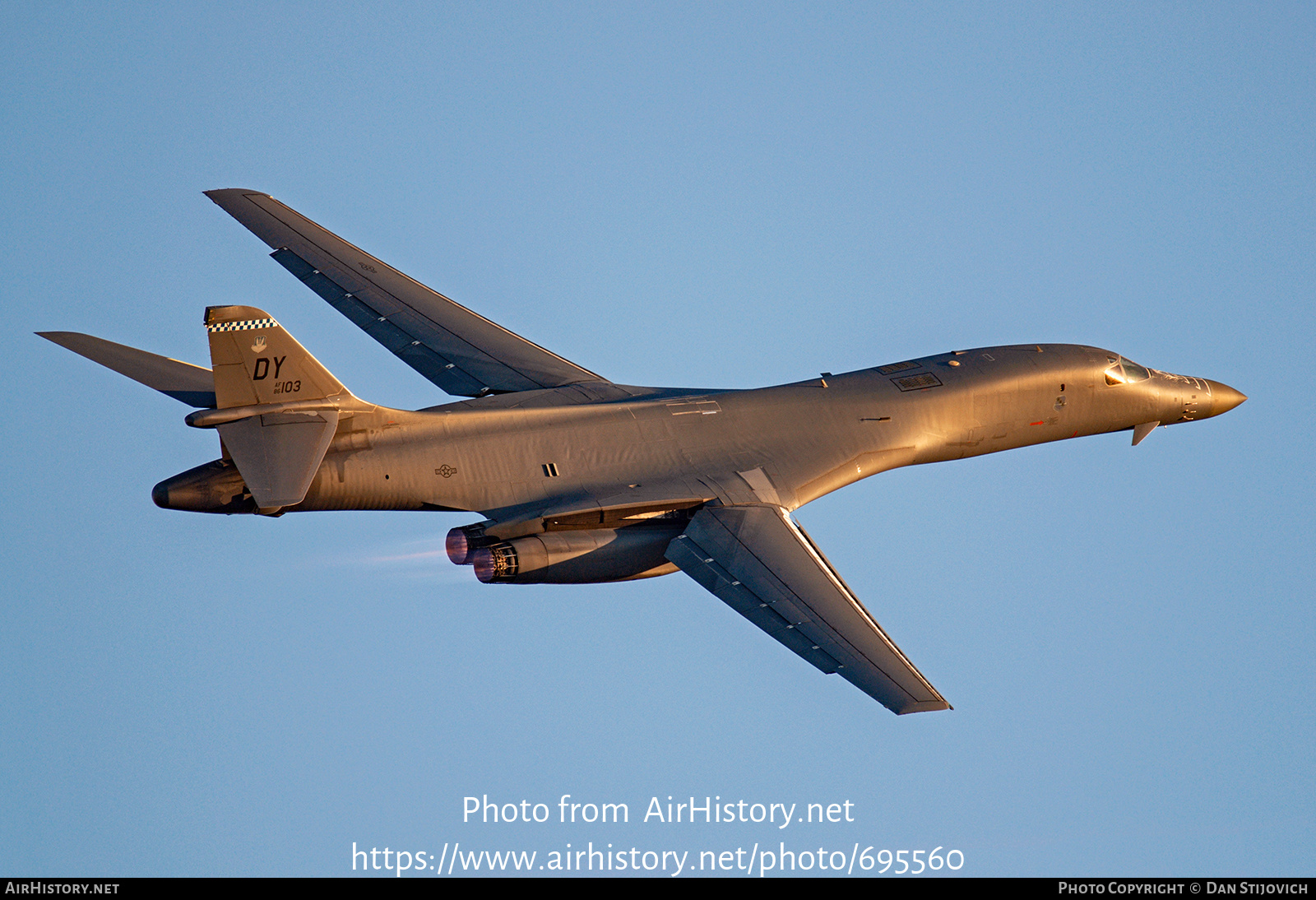 Aircraft Photo of 86-0103 / AF86-103 | Rockwell B-1B Lancer | USA - Air Force | AirHistory.net #695560