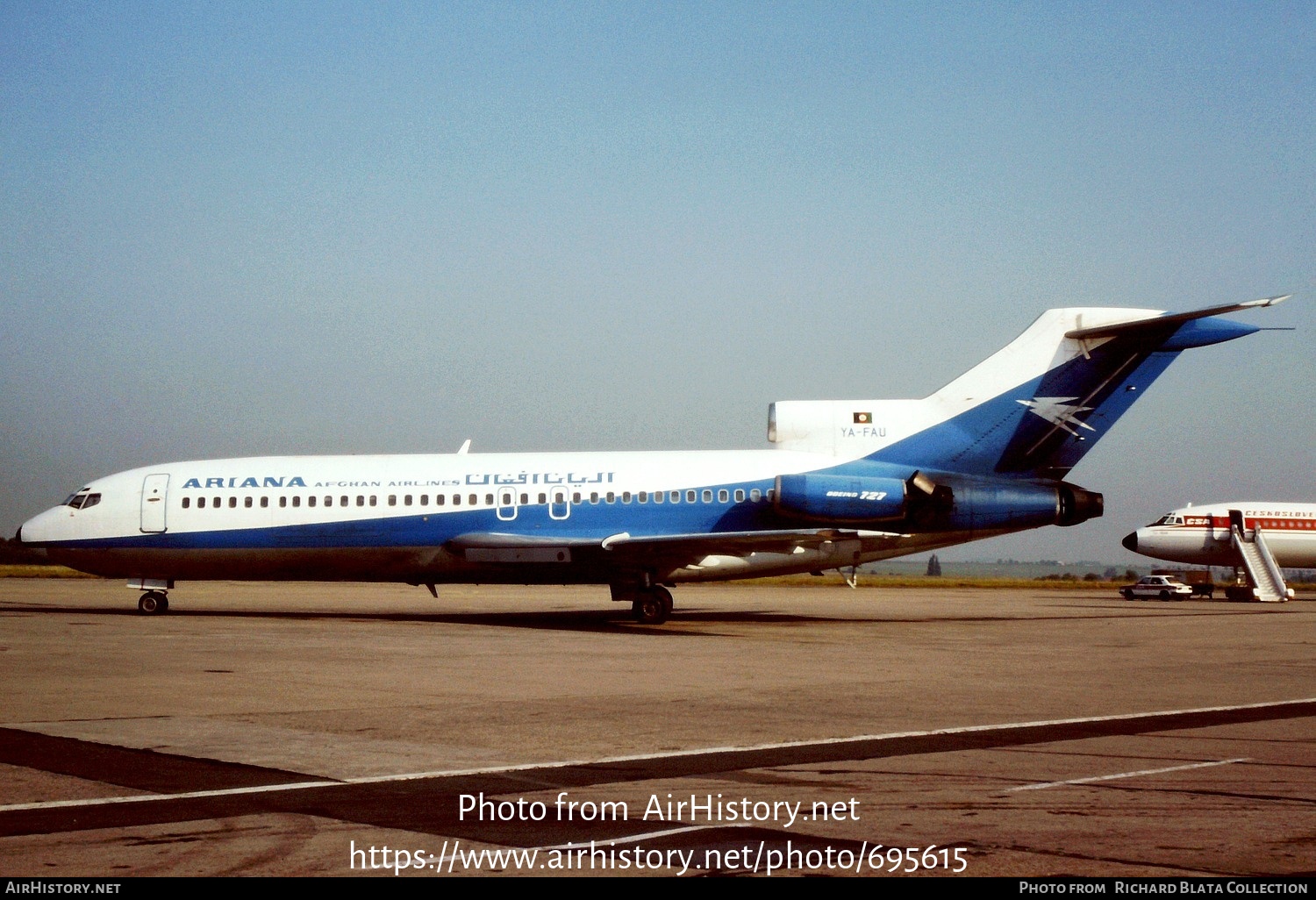 Aircraft Photo of YA-FAU | Boeing 727-113C | Ariana Afghan Airlines | AirHistory.net #695615