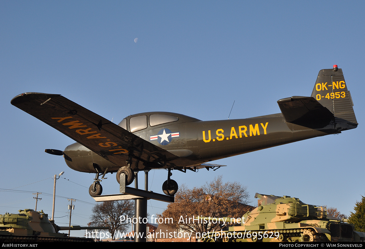 Aircraft Photo of 0-4953 | North American L-17A Navion (NA-154) | USA - Army | AirHistory.net #695629