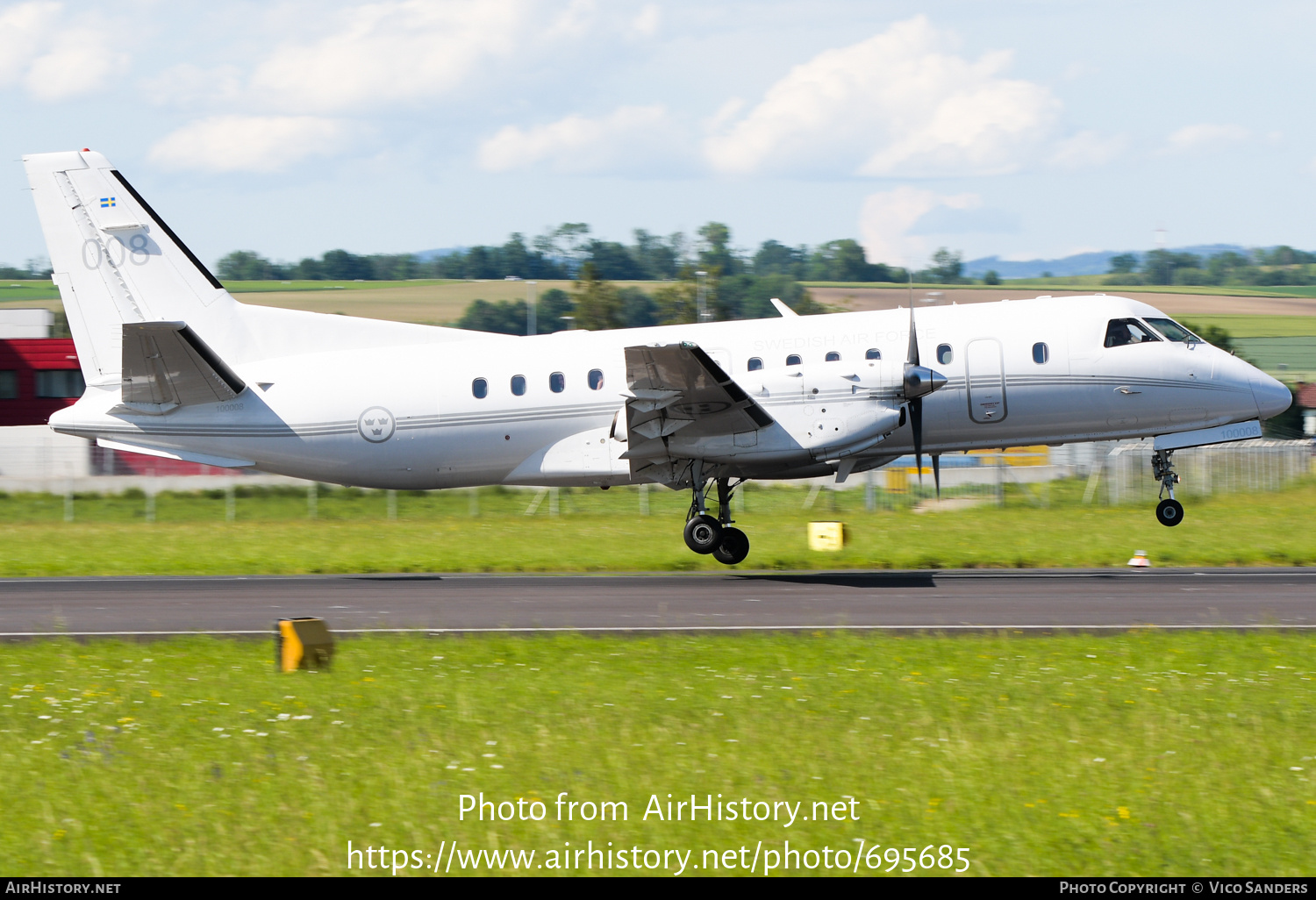 Aircraft Photo of 100008 | Saab Tp100C (340B/Plus) | Sweden - Air Force | AirHistory.net #695685