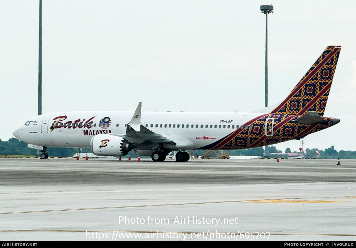 Aircraft Photo of 9M-LRF | Boeing 737-8 Max 8 | Batik Air Malaysia | AirHistory.net #695707