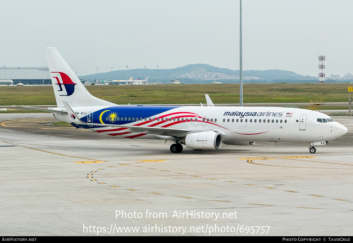 Aircraft Photo of 9M-MXA | Boeing 737-8H6 | Malaysia Airlines | AirHistory.net #695757