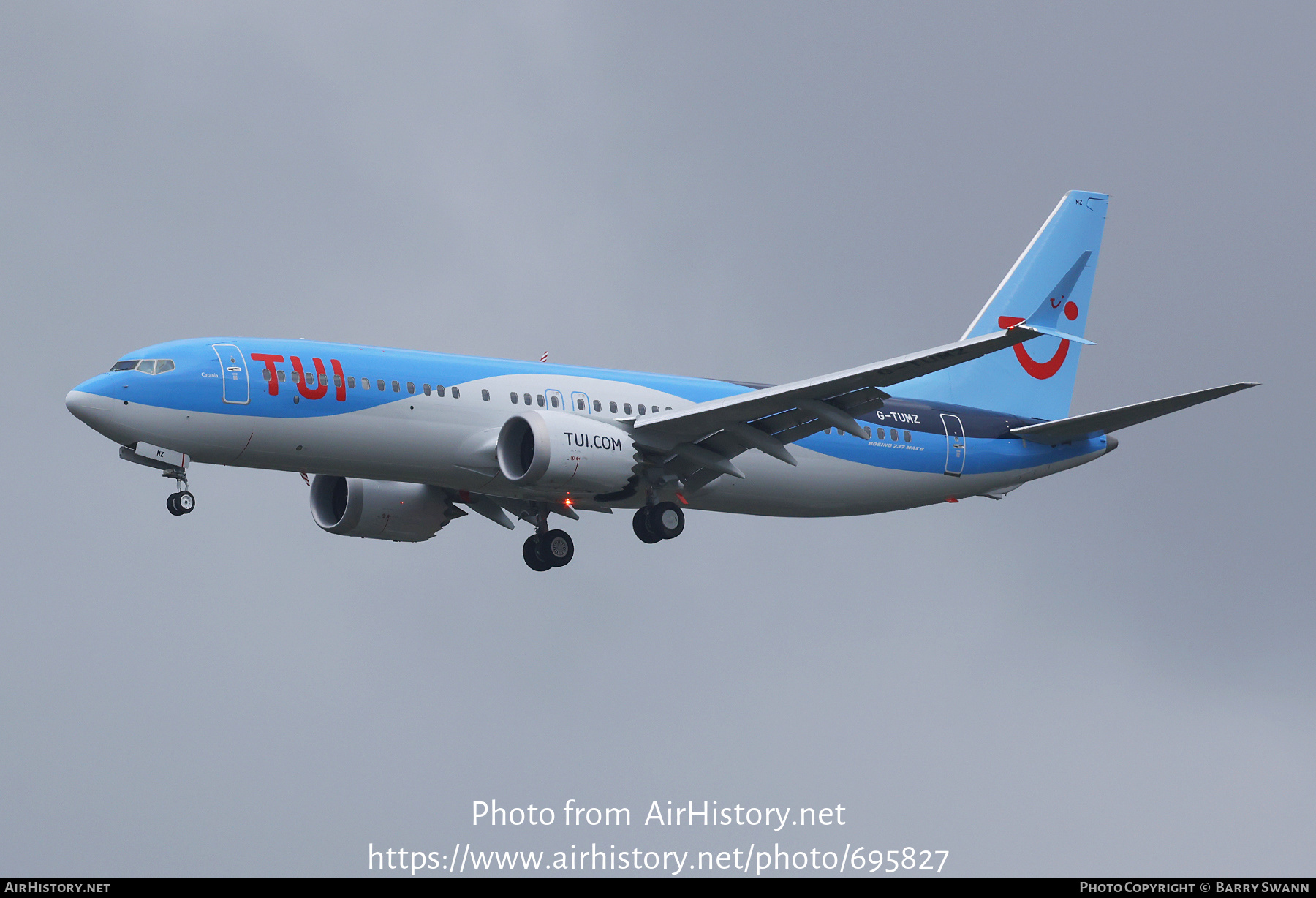 Aircraft Photo of G-TUMZ | Boeing 737-8 Max 8 | TUI | AirHistory.net #695827