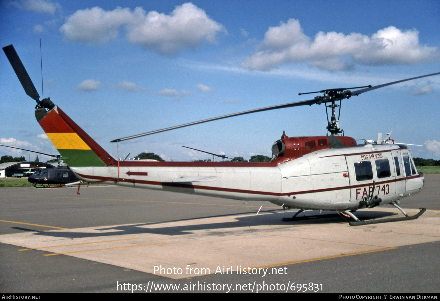 Aircraft Photo of FAB-743 | Bell UH-1H Iroquois | Bolivia - Air Force | DoS Air Wing - Department of State | AirHistory.net #695831