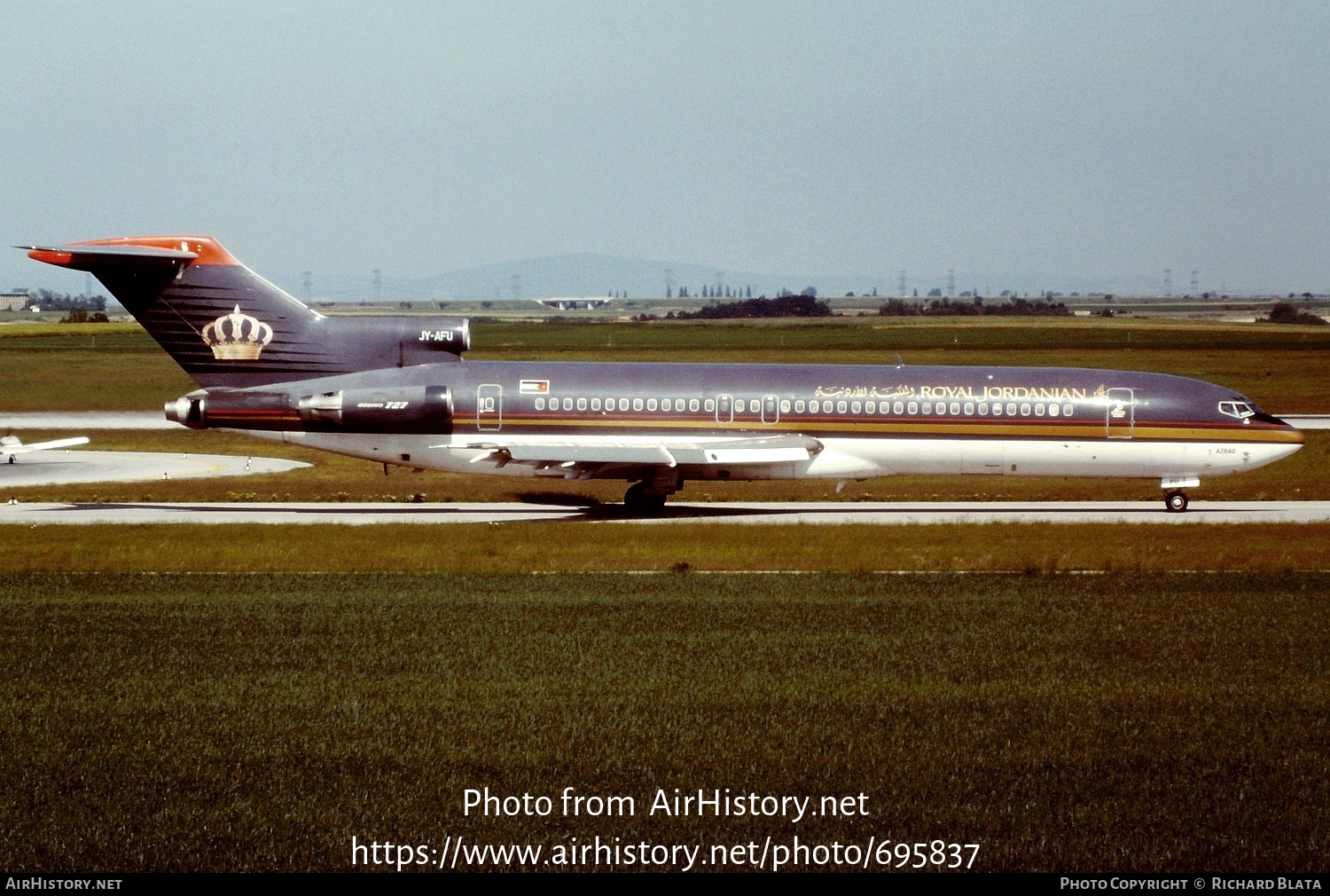 Aircraft Photo of JY-AFU | Boeing 727-2D3/Adv | Royal Jordanian Airlines | AirHistory.net #695837