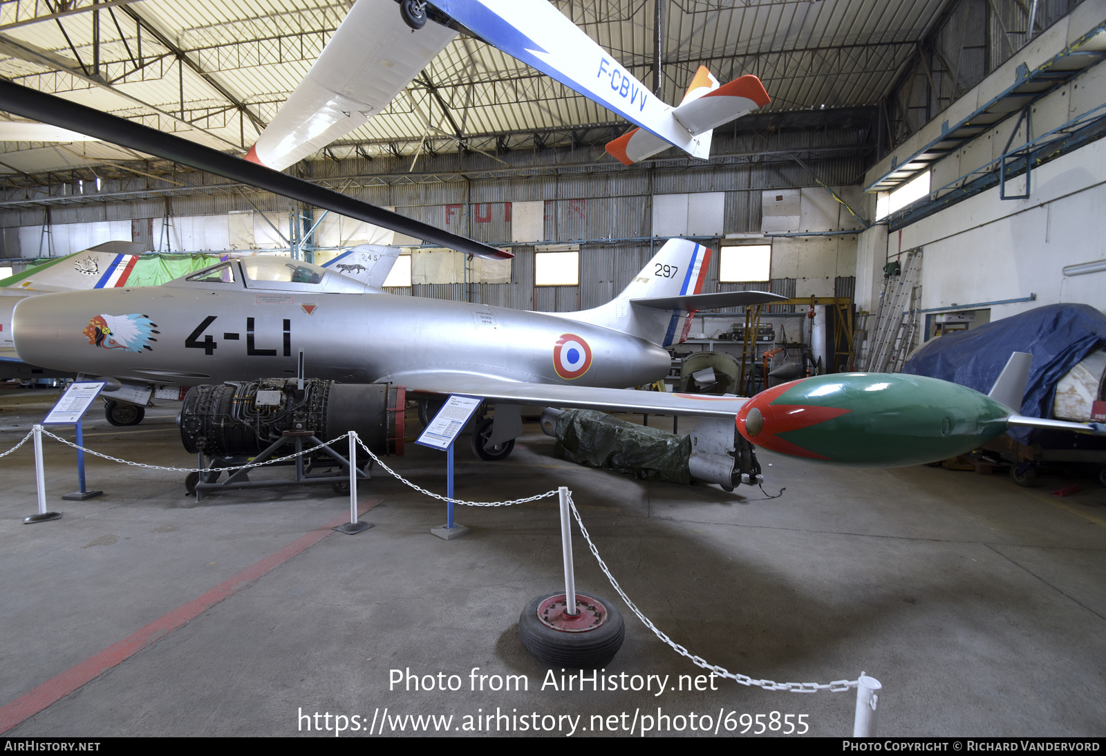 Aircraft Photo of 297 | Dassault MD-450 Ouragan | France - Air Force | AirHistory.net #695855