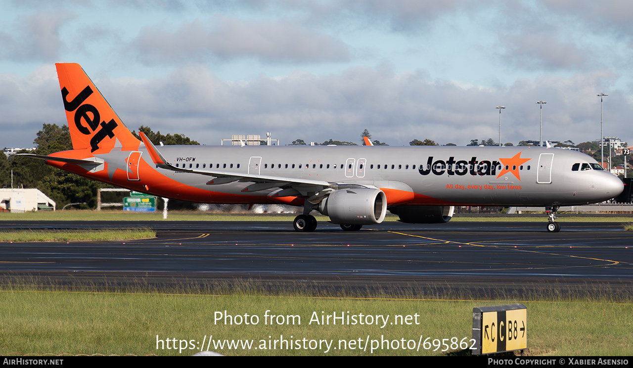 Aircraft Photo of VH-OFW | Airbus A321-251NX | Jetstar Airways | AirHistory.net #695862