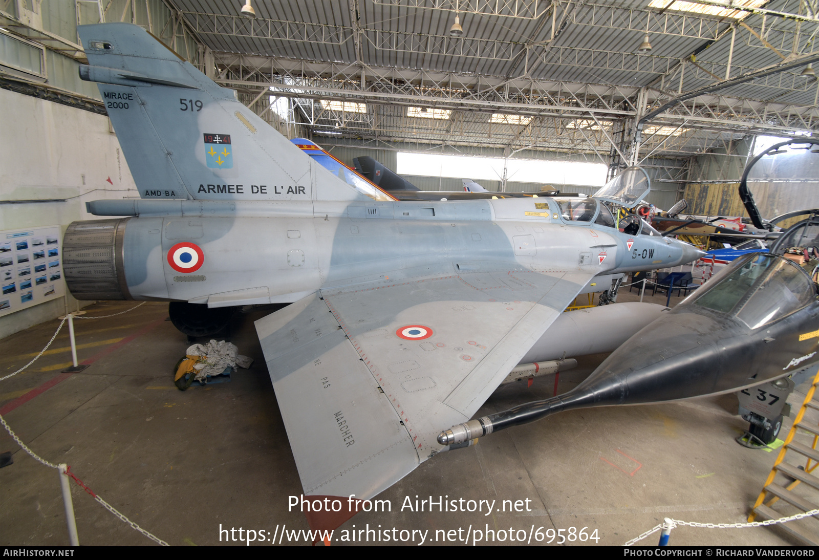 Aircraft Photo of 519 | Dassault Mirage 2000B | France - Air Force | AirHistory.net #695864