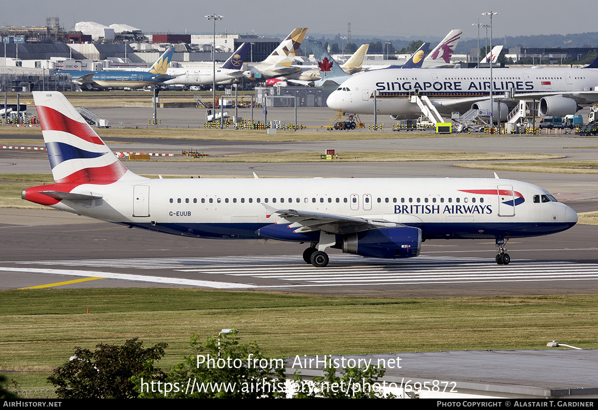 Aircraft Photo of G-EUUB | Airbus A320-232 | British Airways | AirHistory.net #695872